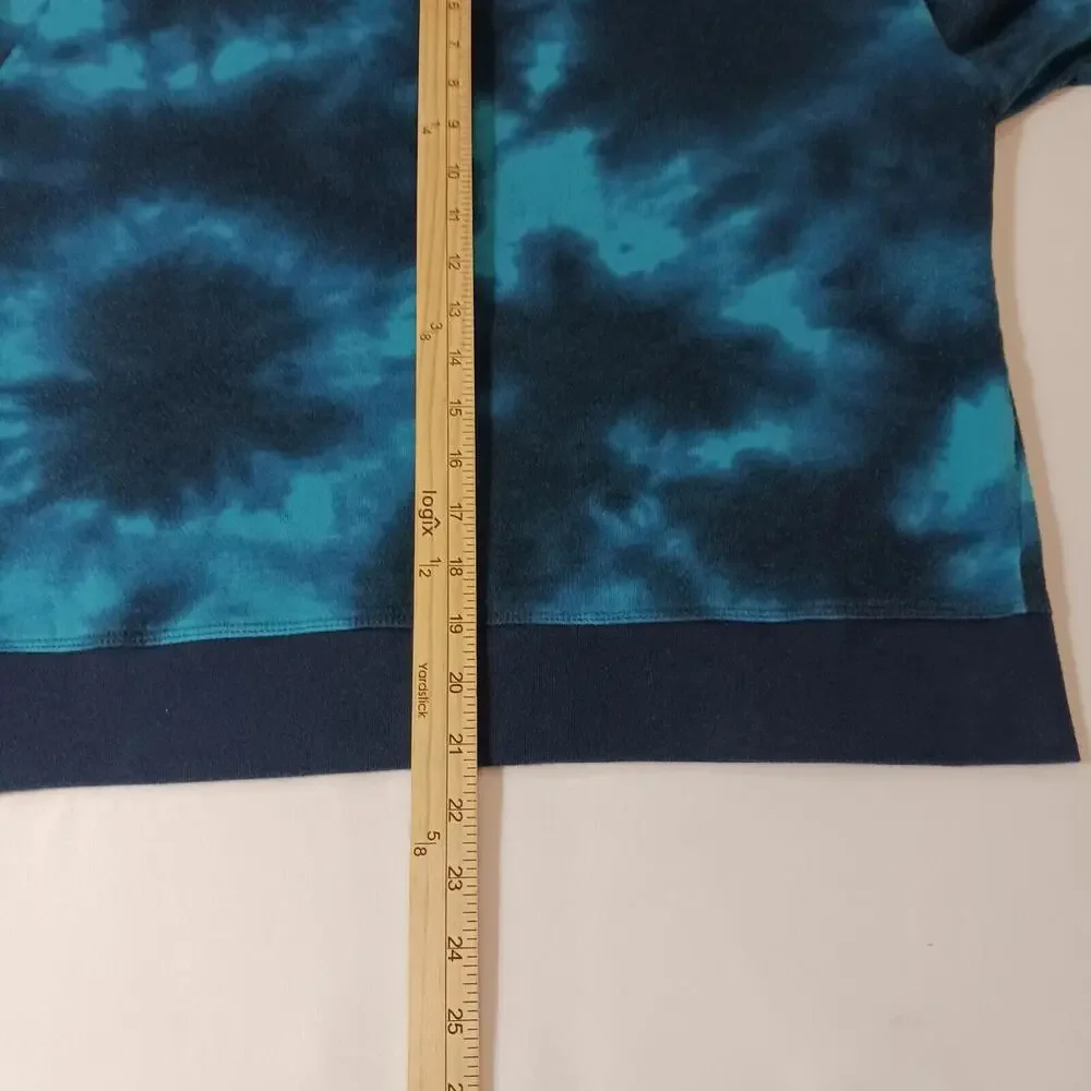 Champion Men's Turquoise & Dyed Blue Drawstring Hoodie Pullover Sweatshirt Sz M - Picture 16 of 16